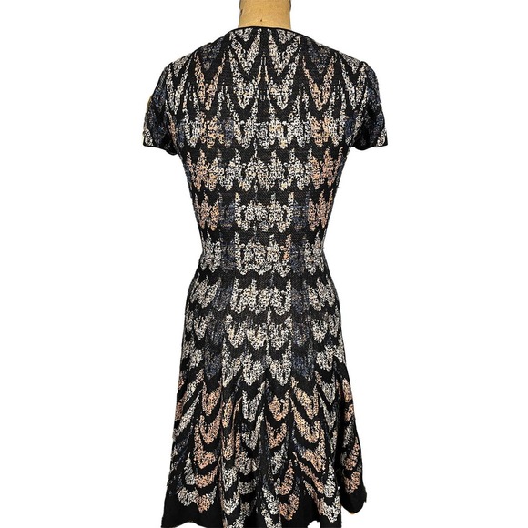 BCBGMaxAzria Midi Dress Short Sleeve Silk Blend - Picture 2 of 12